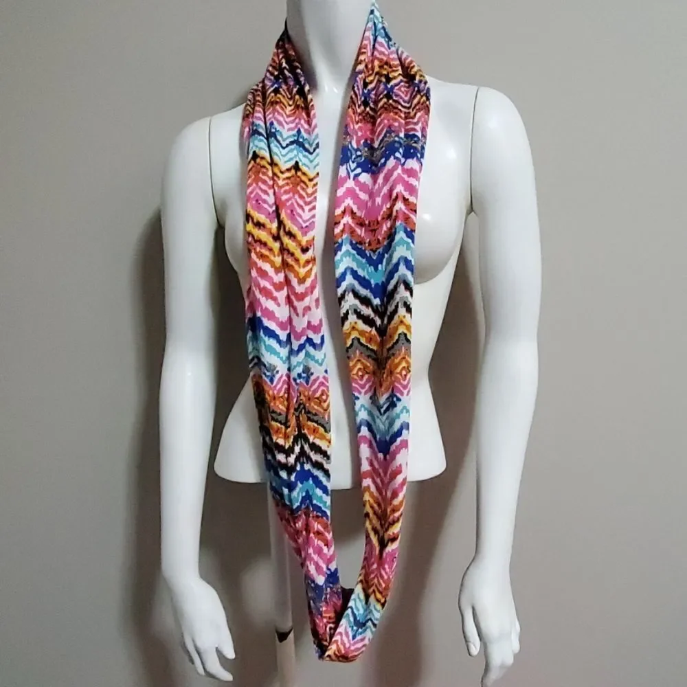 Multicolored Chevron Infinity Scarf